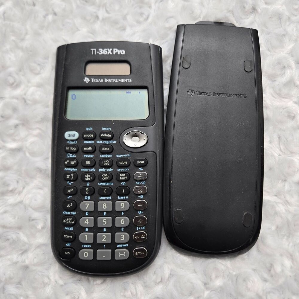 Texas Instruments TI-36XPRO Scientific Calculator Black Calculus LCD Display